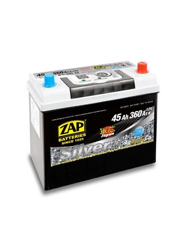 ZAP Silver Jap (- +) akumuliatorius 12V 45Ah 360A