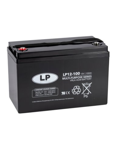 LP 100Ah 12V VRLA akumuliatorius