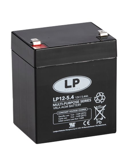 LP  5.4 Ah 12V VRLA akumuliatorius