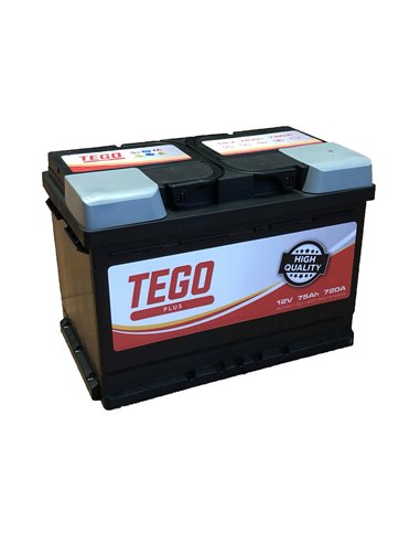 TEGO Plus akumuliatorius 12V 75Ah 720A