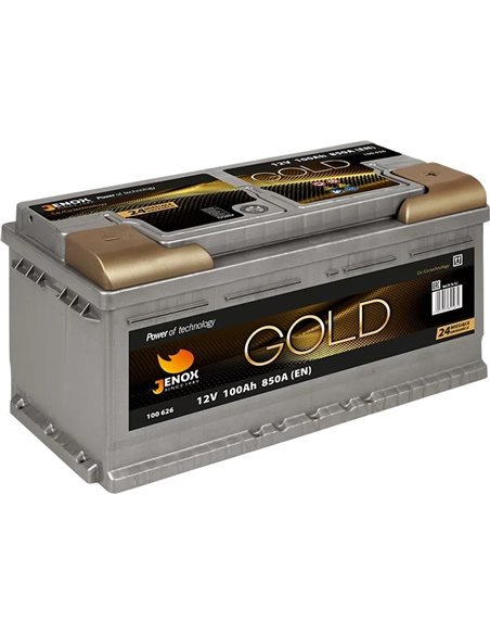 AKUMULIATORIUS JENOX GOLD 100AH 850A