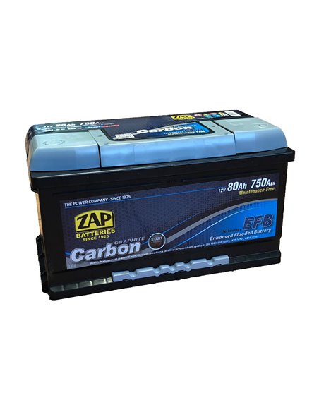 ZAP Carbon EFB akumuliatorius 12V 80Ah 750A