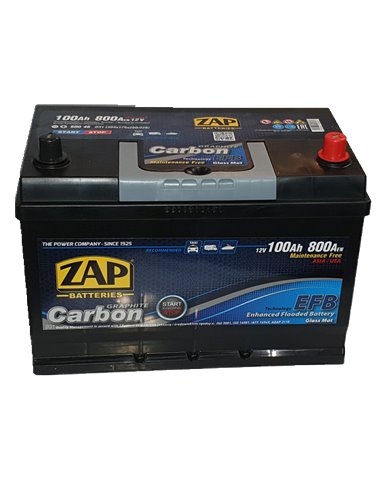 ZAP Carbon EFB Jap (-+) akumuliatorius 12V 100Ah 800A