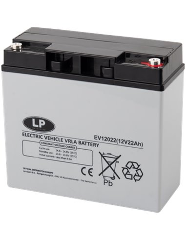 LP EV 22Ah 12V VRLA akumuliatorius