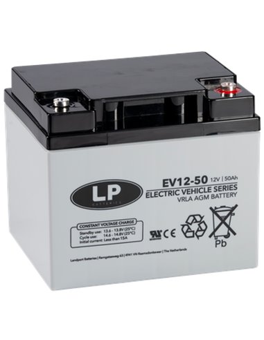 LP EV 50Ah 12V VRLA akumuliatorius