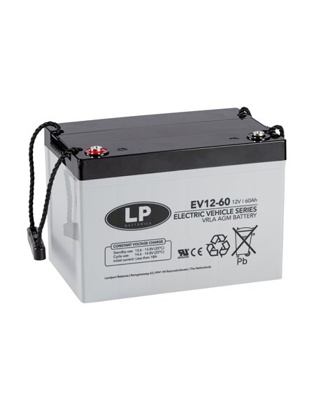 LP EV 60Ah 12V VRLA akumuliatorius