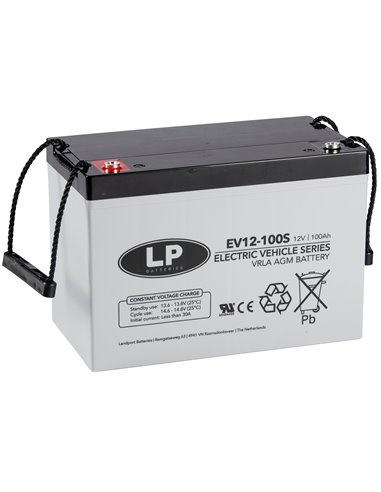 LP 100Ah 12V EV VRLA akumuliatorius