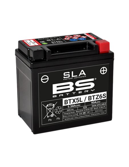 BTX5L / BTZ6S SLA 12V 5,3Ah akumuliatorius