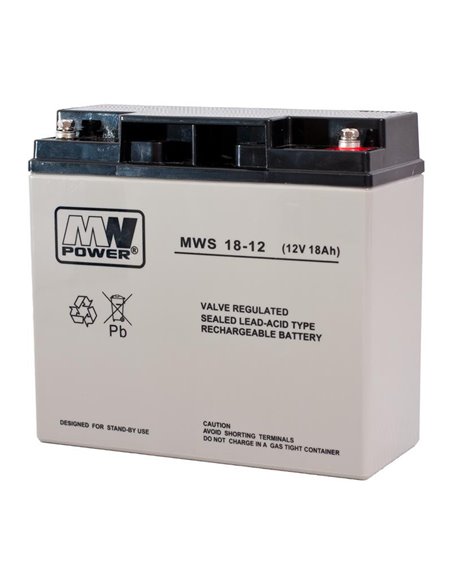 MWPower MWS akumuliatorius 18Ah 12V VRLA AGM