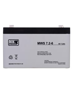 Akumuliatorius MW Power 7,2Ah 6V MWS VRLA 2