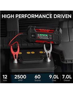 Išorinė baterija LOKITHOR J402 12V 3000A (užvedėjas) 2