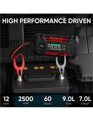 Išorinė baterija LOKITHOR J402 12V 3000A (užvedėjas)