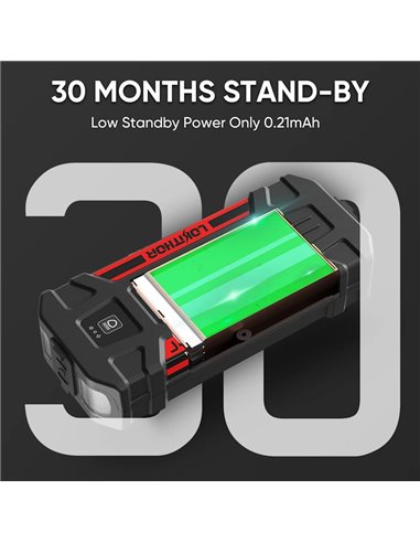 Išorinė baterija LOKITHOR J402 12V 3000A (užvedėjas)