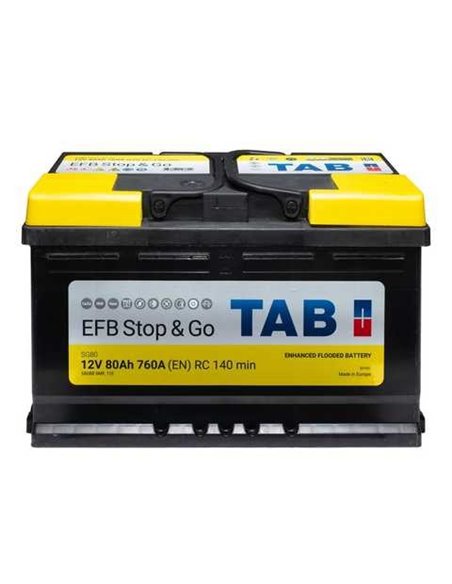 TAB EFB akumuliatorius 12V 80Ah 760A