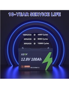 Ličio jonų akumuliatorius LiFePO4 12V 100Ah 2