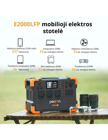 Nešiojama maitinimo stotis E2000LFP 2000W