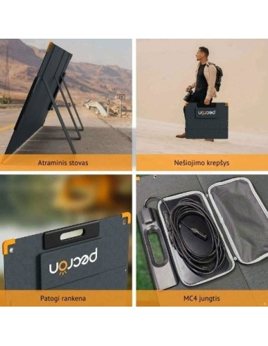 Nešiojamas saulės modulis PECRON 200W