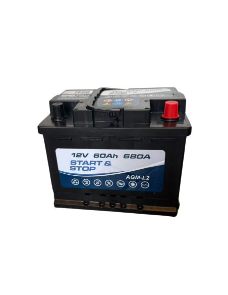 TEGO 60Ah AGM akumuliatorius 12V 680A