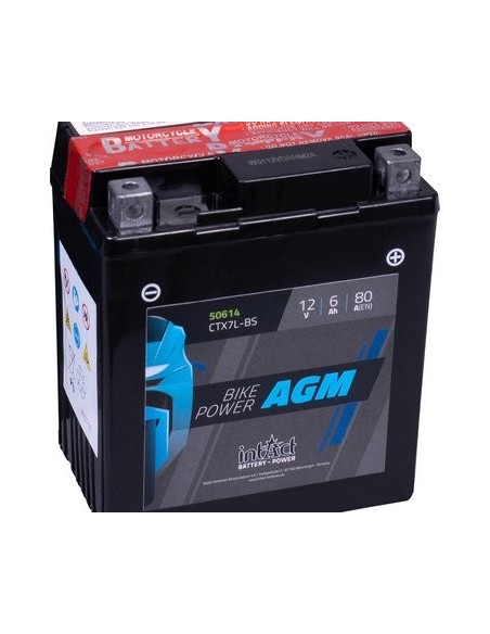 INTACT CTX7L-BS  akumuliatorius 12V 6Ah 80A