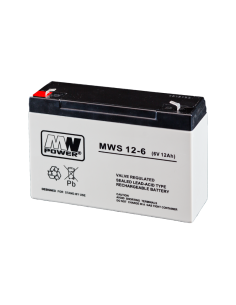 MWS 6V 12Ah akumuliatorius