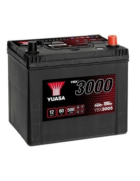 YUASA akumuliatorius 60Ah 500A