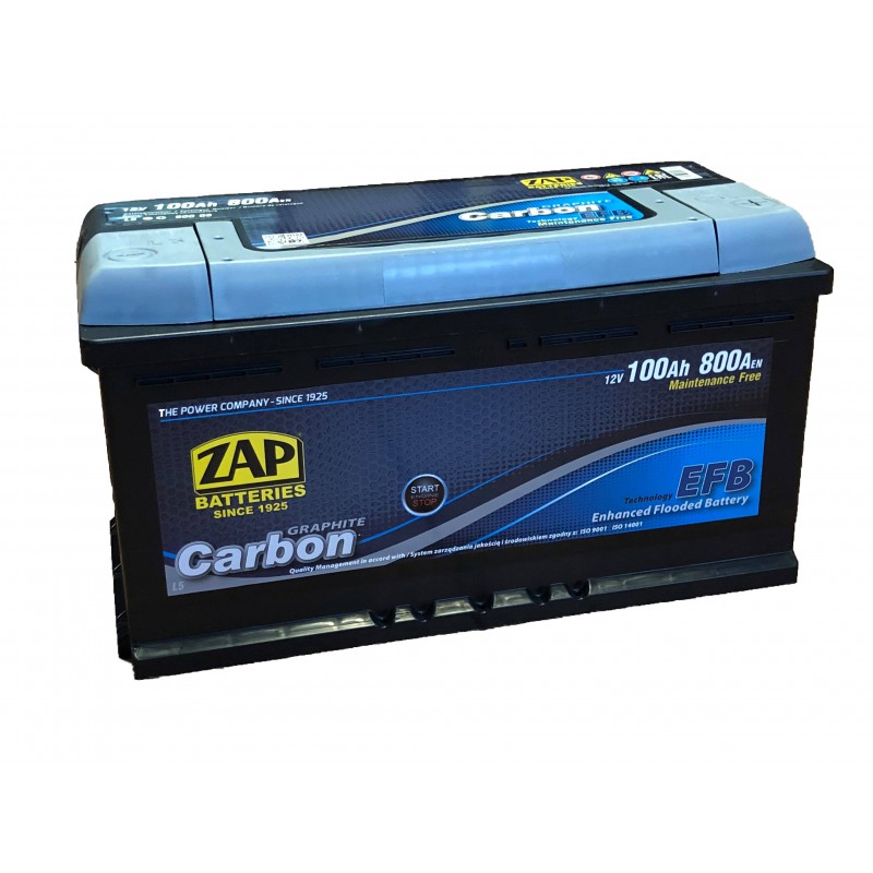 ZAP 100 Ah  Carbon EFB akumuliatorius