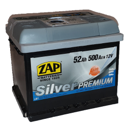 ZAP 52 Ah Silver  Premium akumuliatorius