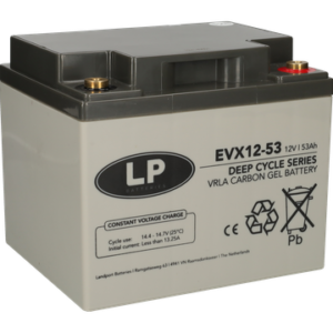 LP EVX 53Ah 12V Carbon akumuliatorius