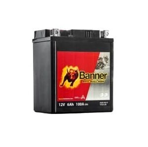 Banner 6Ah Bike Bull AGM 12V 75A akumuliatorius 114x71x131mm