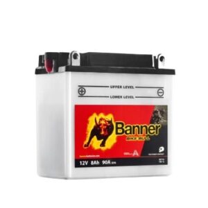 Banner 8Ah Bike Bull +- 12V 90A akumuliatorius 135x75x133mm