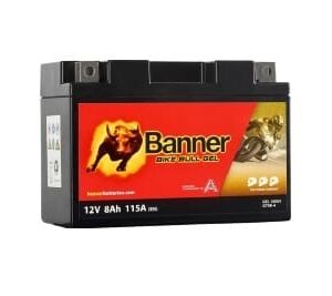 Banner 8Ah Bike Bull GEL 12V 112A akumuliatorius 150x69x105mm
