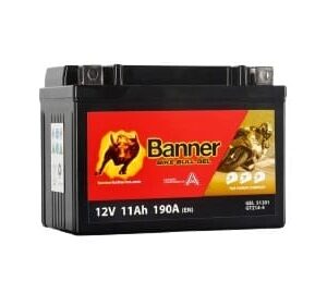 Banner 11Ah Bike Bull GEL 12V 172A akumuliatorius 150x87x110mm