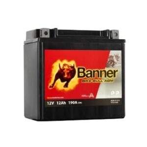 Banner 12Ah Bike Bull AGM 12V 190A akumuliatorius 150x87x147mm