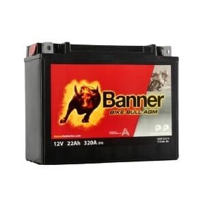 Banner 22Ah Bike Bull AGM 12V 320A akumuliatorius 205x87x162mm