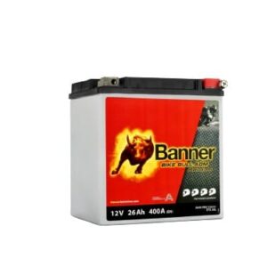 Banner 26Ah Bike Bull PRO 12V 400A akumuliatorius 168x131x176mm