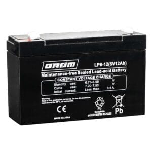 Akum. Grom 6 V 12 Ah AGM 151x50x94mm