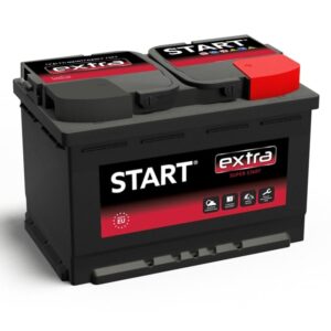Start Extra 75Ah 680A R+ 12V akumuliatorius 278x175x190